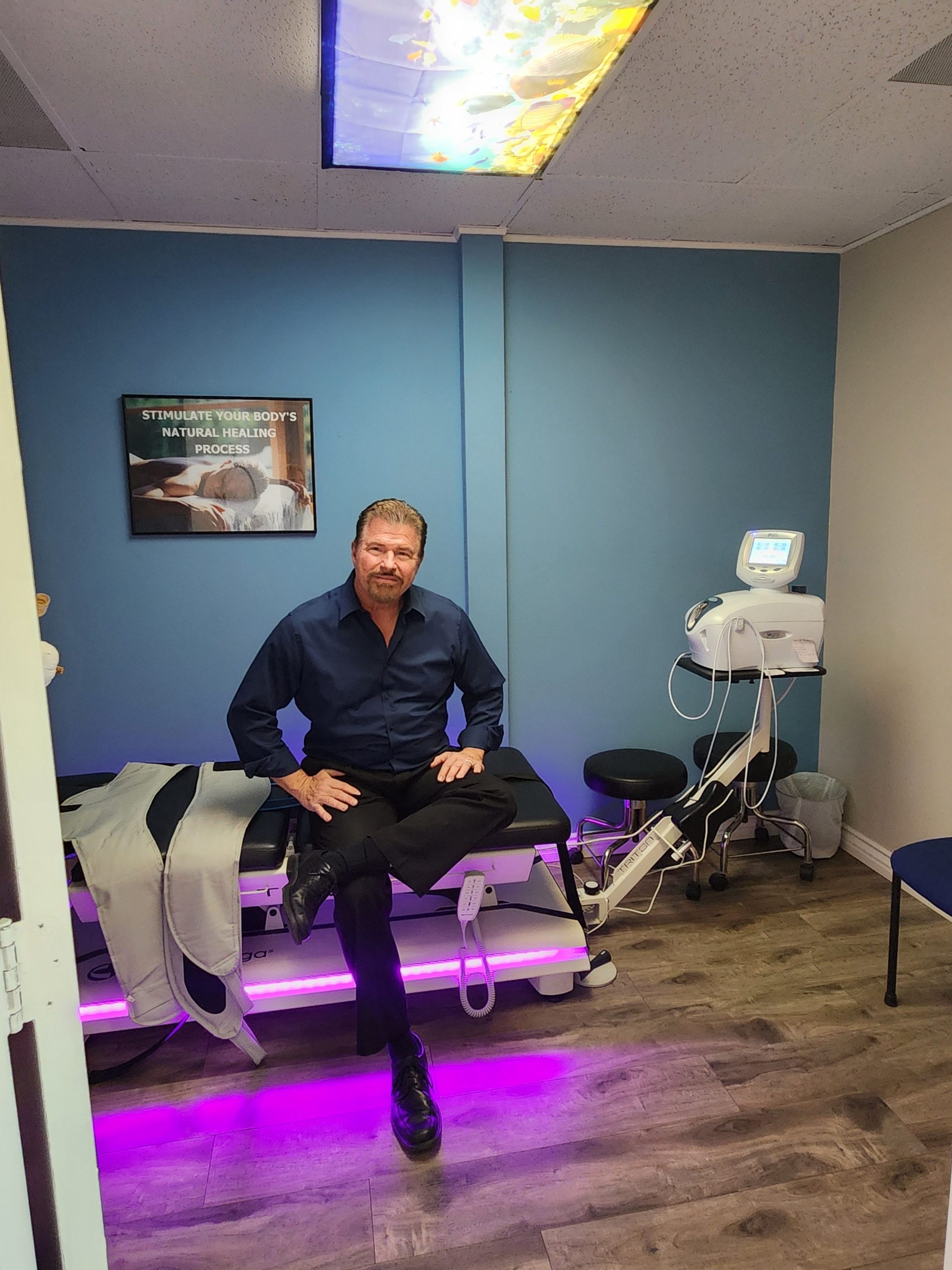 Treatment room at Bolt Chiropractic Family Wellness in Oxnard
